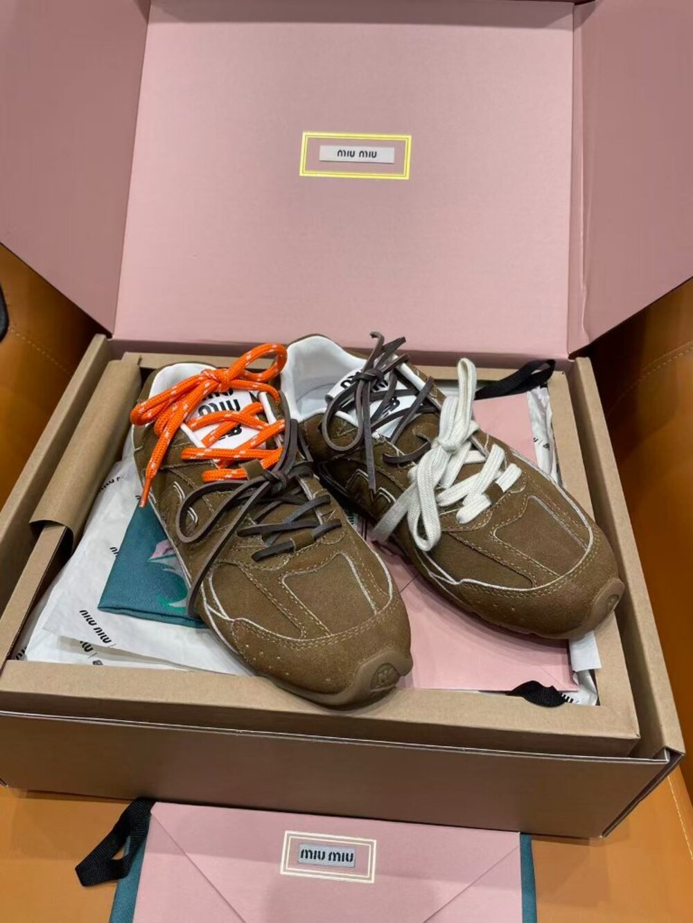 MIU MIU Women’s Brown Sneakers